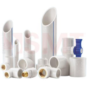 white color pipes fittings and pipes