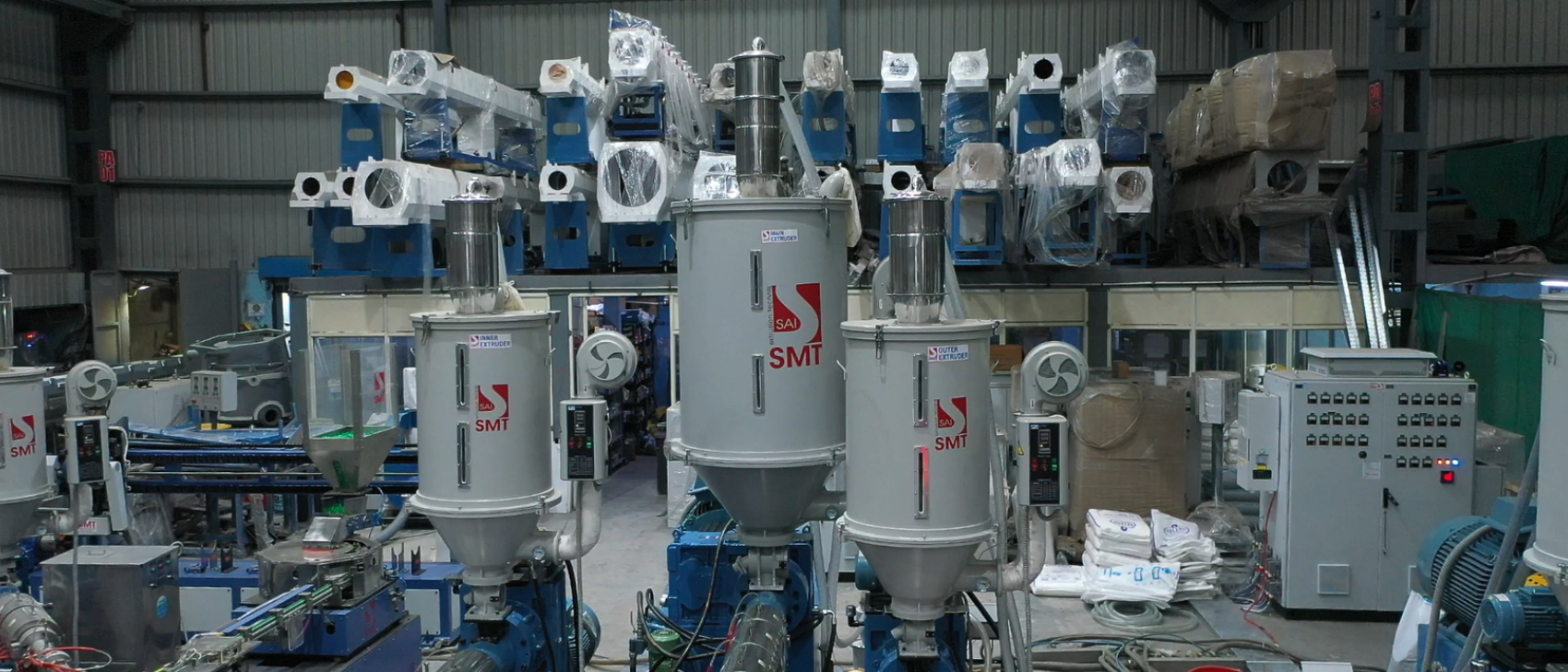 sai machine tools pvt ltd three layer hdpe machine