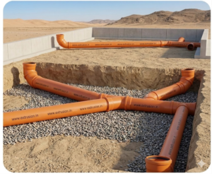 cross section of 3-layer PVC foam core pipe showing solid inner layer foamed middle layer and smooth outer layer