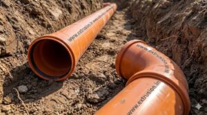 3-layer rigid PVC foam core pipes used for underground drainage sewerage ventilation and cable protection systems