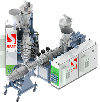 PVC Foam Core Pipe Extrusion System extruder for manufacturing lightweight high-strength PVC foam core pipes Sai Machine Tools
